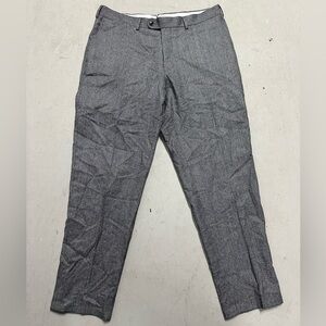 SUITSUPPLY Dress Pants 38S Wool Flannel Brescia Blueline Trouser Houndstooth